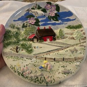 Vintage Byron Molds Ceramic Wall Plate Hanger